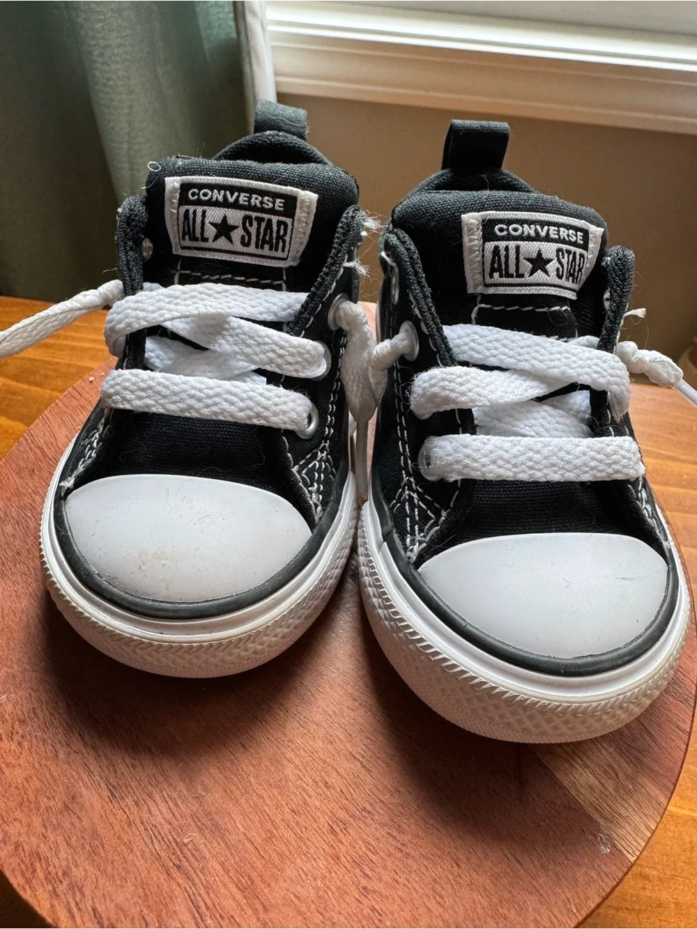 Converse Kids Black and White Low Top Sneakers